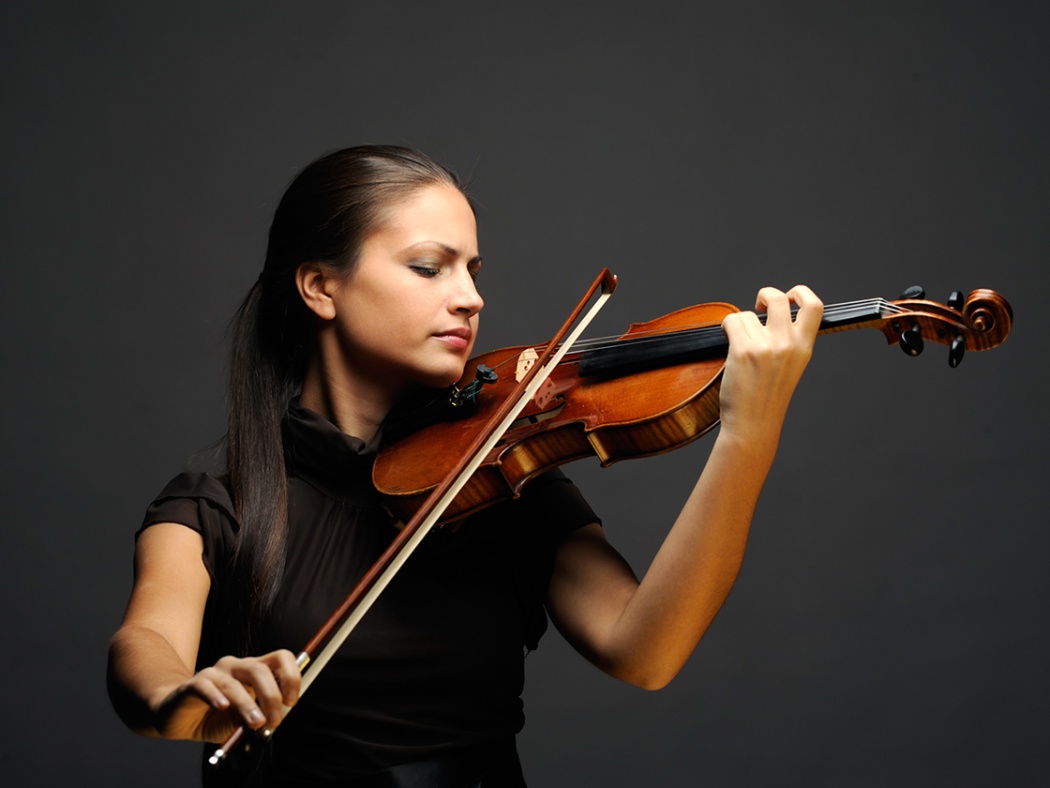 Woman playing violin